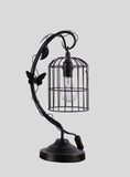 18? Modern Black Butterfly Cage Table Lamp