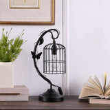 18? Modern Black Butterfly Cage Table Lamp