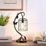 18? Modern Black Butterfly Cage Table Lamp