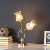 19? Luxurious Rose Gold Floral Table Lamp