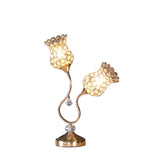 19? Luxurious Rose Gold Floral Table Lamp