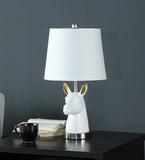 21? White and Gold Llama Table Lamp