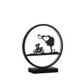 13? Kids On A Bicycle Table Lamp With LED Light