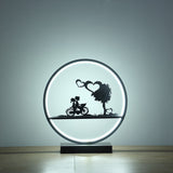 13? Kids On A Bicycle Table Lamp With LED Light