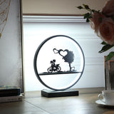 13? Kids On A Bicycle Table Lamp With LED Light