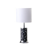 24? Dark Tones Metal And Glass Mosaic Table Lamp