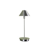 18? Industrial Silver Nickel Table Lamp