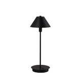 18? Industrial Matte Black Nickel Table Lamp