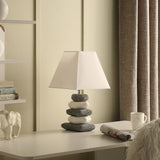 18? Organic Ceramic Pebbles Table Lamp