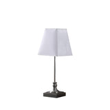 19? Classic Silver Table Lamp With Nickel Finish