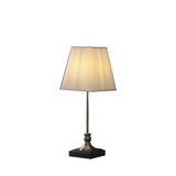 19? Classic Silver Table Lamp With Nickel Finish