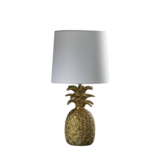 17? Burnished Gold Pineapple Table Lamp