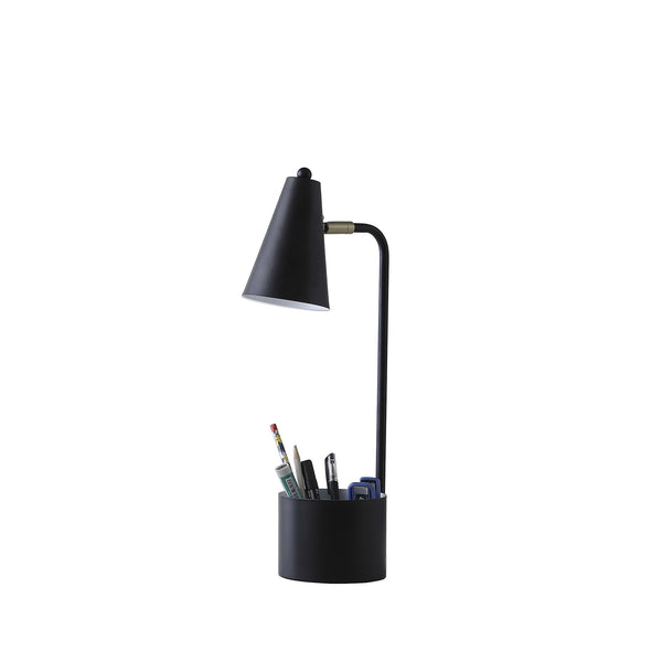 20? Compact Black Student Metal Desk Lamp