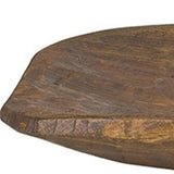 Rustic Brown and Natural Handcarved Wide Oval Centerpiece Bowl