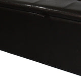 Brown Faux Leather Storage Bench