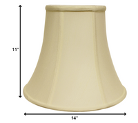 14" Ivory Premium Bell Monay Shantung Lampshade