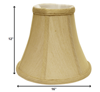 16" Pale Brown Premium Bell No Slub Lampshade