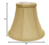 16" Pale Brown Premium Bell No Slub Lampshade