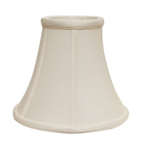 16" White Premium Bell Monay Shantung Lampshade