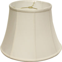 18" White Altered Bell Monay Shantung Lampshade