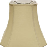 14" Pale Brown Slanted Square Bell Linen Lampshade