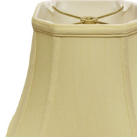 18" Antique White Slanted Square Bell Monay Shantung Lampshade