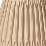 14" Vintage Gold Oval Smocked Pleat Paperback Shantung Lampshade