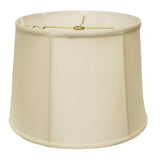 19" Ivory Throwback Drum Pongee Silk Lampshade