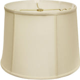 19" Ivory Throwback Drum Pongee Silk Lampshade