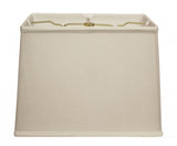 18" Off White Throwback Rectangle Linen Lampshade