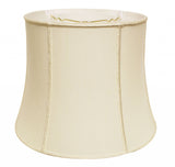 14" Ivory Slanted Girdle Shantung Lampshade