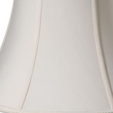 12" Cream Slanted Oval Paperback Shantung Lampshade