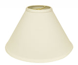 19" Ivory Deep Cone Slanted No Slub Lampshade