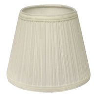 19" White Empire Slanted Broadcloth Lampshade