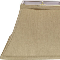 12" Pale Brown Rectangle Bell No Slub Lampshade