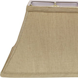 16" Pale Brown Rectangle Bell No Slub Lampshade