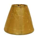6" Brown Set of 6 Empire Slanted Chandelier Crinkle Oil Paper Lampshades