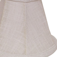5" White Premium Set of 6 Chandelier Linen Lampshades