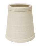 4" Off White Set of 6 Chandelier Linen Lampshades