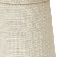4" Off White Set of 6 Chandelier Linen Lampshades