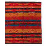 Ultra Soft Red Southwest Handmade Throw Blanket