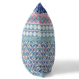 18? Blue Pink Patch Indoor Outdoor Throw Pillow