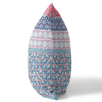 16? Pink Teal Patch Indoor Outdoor Throw Pillow