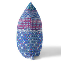 18? Navy Plum Patch Indoor Outdoor Throw Pillow