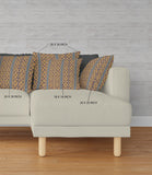 16" X 16" Brown And Yellow Broadcloth Floral Throw Pillow