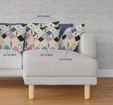 16" X 16" Pink And Gold Broadcloth Floral Throw Pillow