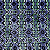 Blue And Green Geometric Non Skid Area Rug