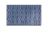 5' X 7' Blue And Green Oriental Area Rug