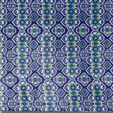 5' X 7' Blue And Green Oriental Area Rug