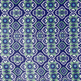 5' X 7' Blue And Green Oriental Area Rug